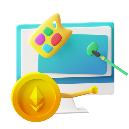 Arte nft  3D Icon