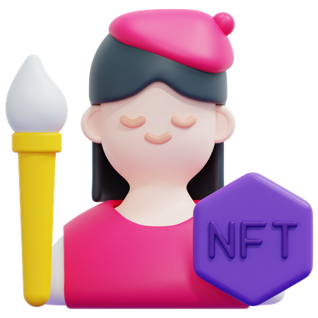 Nft Artist  3D Icon