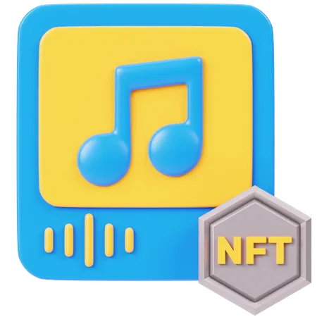 NFT Audio  3D Icon
