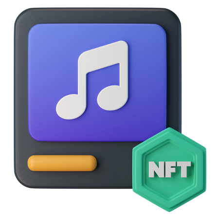 NFT Audio  3D Icon