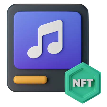 NFT Audio  3D Icon