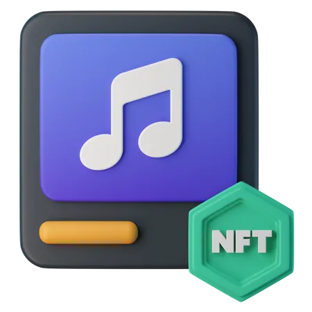 NFT Audio 3D Icon