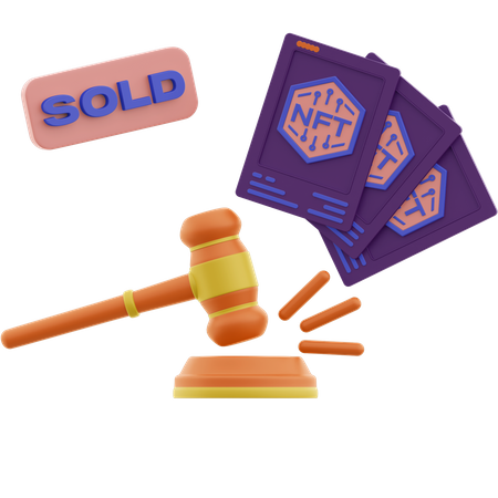 NFT-Auktion  3D Icon