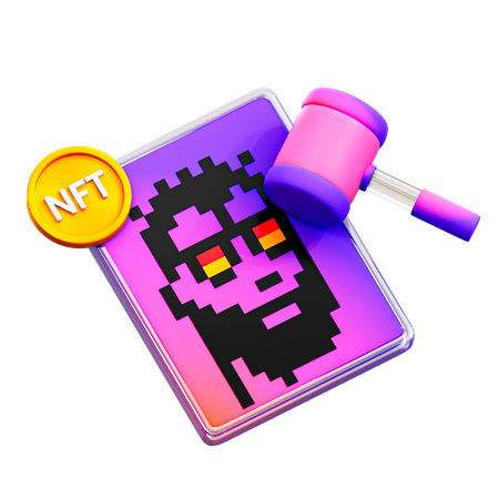 NFT-Auktion  3D Icon