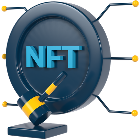NFT-Auktion  3D Icon