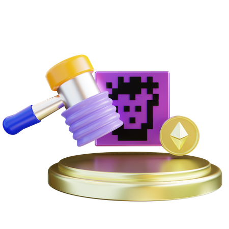 NFT-Auktion  3D Icon