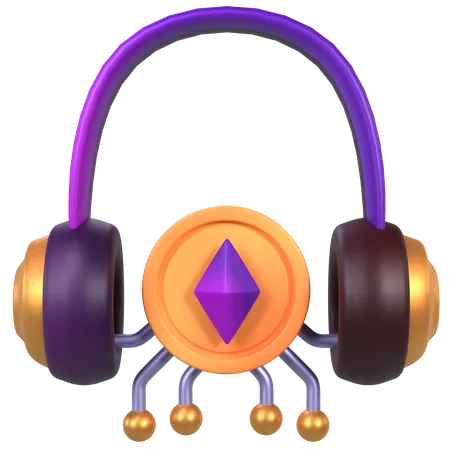 Auriculares nft  3D Icon