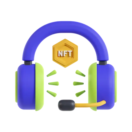 Auriculares nft  3D Icon