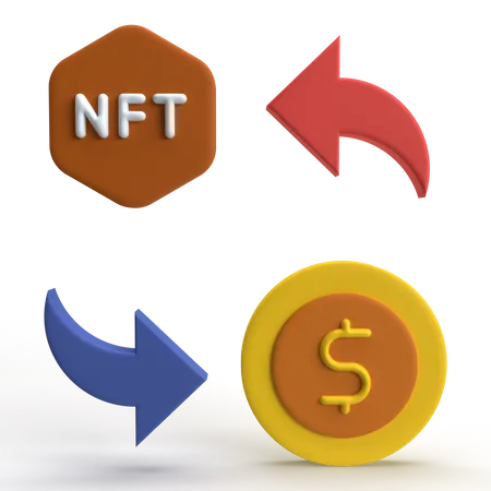 NFT-Austausch  3D Icon