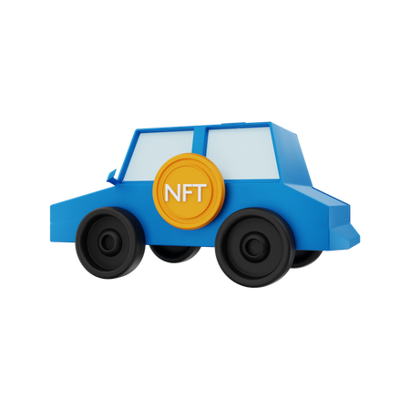 NFT-Auto  3D Illustration