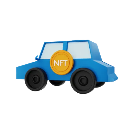 NFT-Auto  3D Illustration