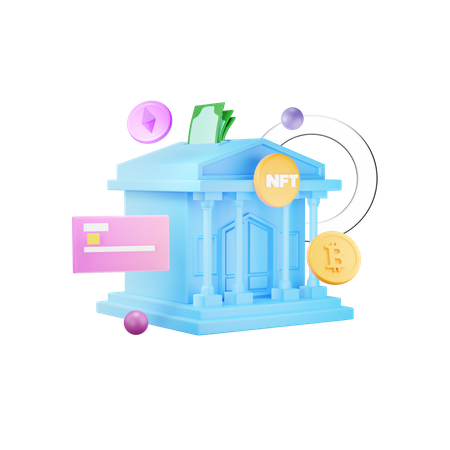 Nft Bank  3D Icon