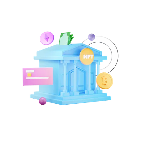 Nft Bank  3D Icon