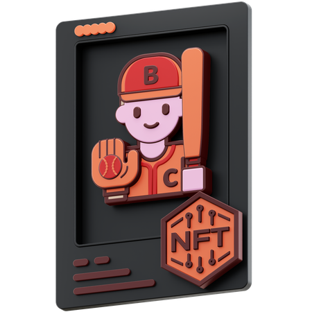 NFT Baseball  3D Icon