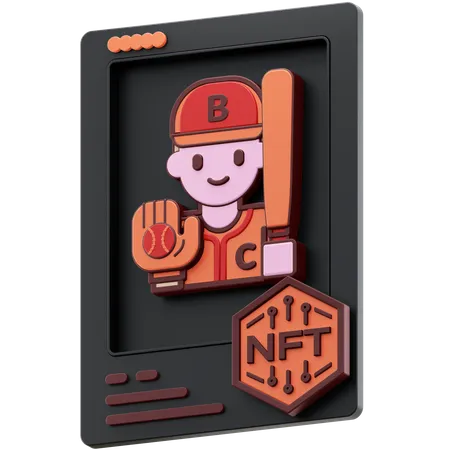 NFT Baseball  3D Icon