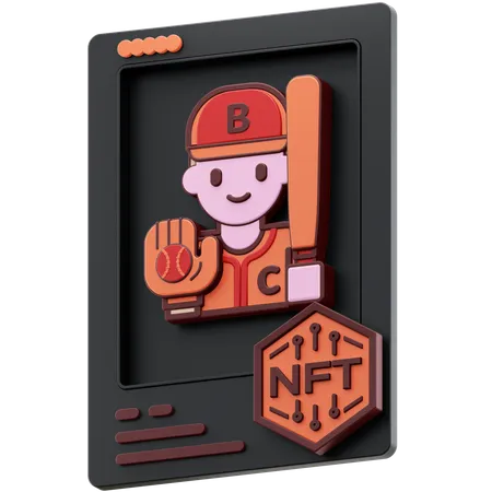 NFT Baseball 3D Icon