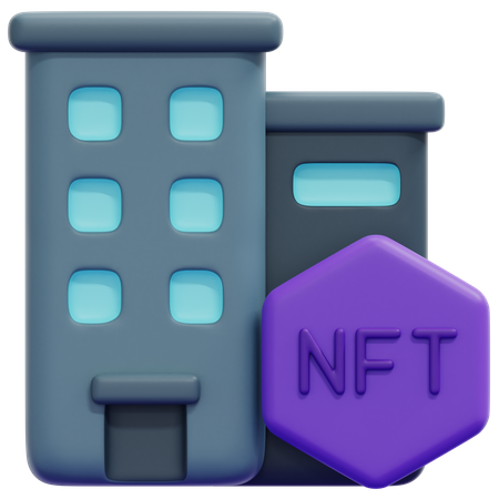 Bâtiment nft  3D Icon