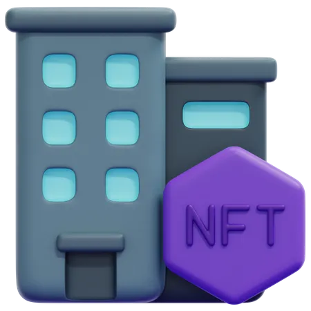 Bâtiment nft  3D Icon