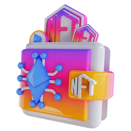 Billetera nft  3D Icon