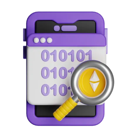 Nft Binary Code  3D Icon