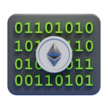 Nft Binary Code  3D Icon