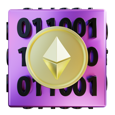 Nft Binary Code  3D Icon