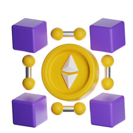 Nft Blockchain  3D Icon
