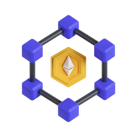 Nft Blockchain  3D Icon