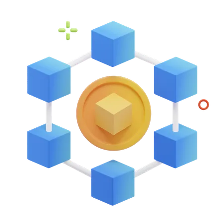 Nft Blockchain  3D Icon