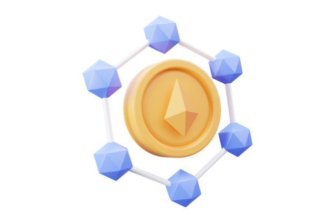 Nft Blockchain  3D Icon