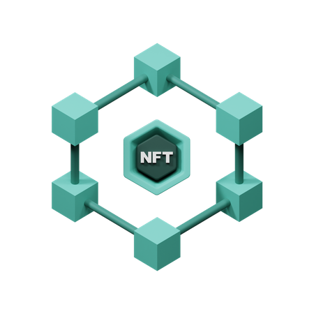 Nft Blockchain  3D Icon