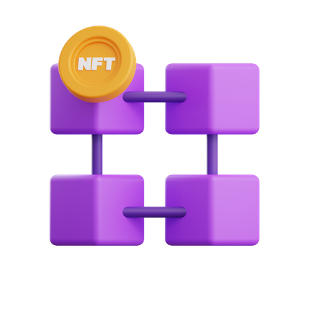 Nft Blockchain  3D Icon