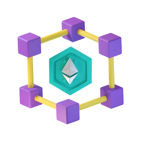 Nft Blockchain  3D Icon