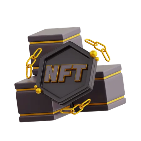 Nft Blockchain  3D Icon