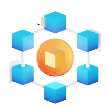 Nft Blockchain  3D Icon