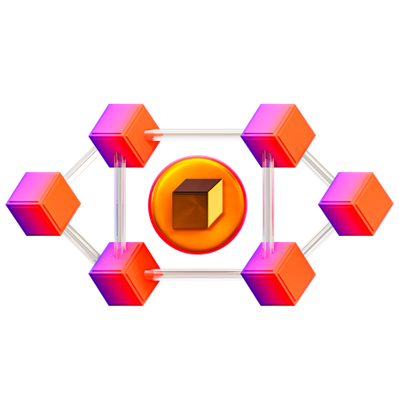 NFT Blockchain  3D Icon