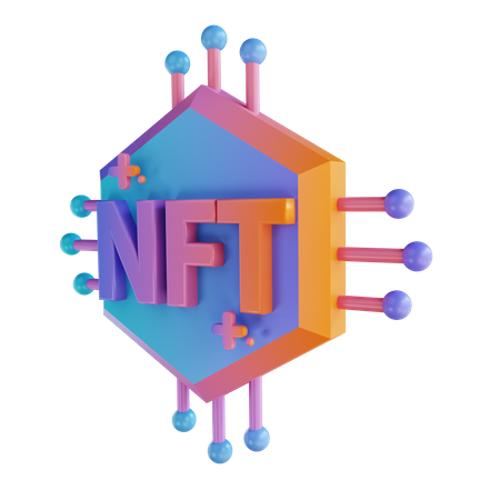 Nft Blockchain  3D Icon