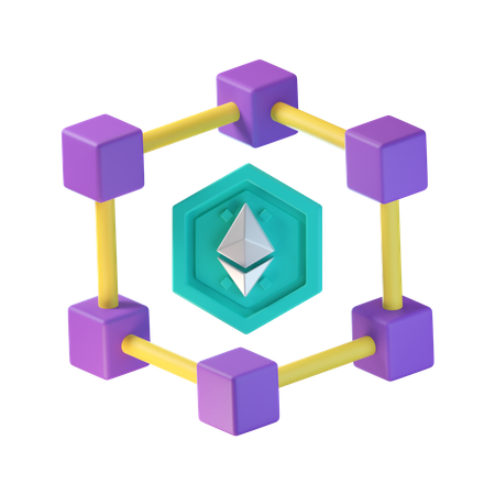 NFT Blockchain  3D Icon