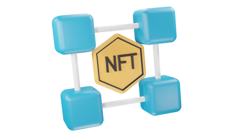 Nft Blockchain Ecosystem 3D Icon