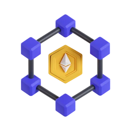 Nft Blockchain 3D Icon