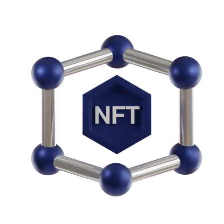 NFT Blockchain  3D Icon
