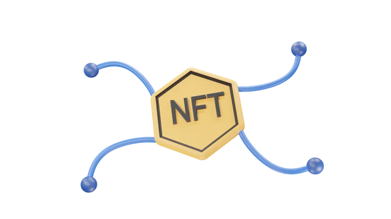 Nft Blockchain Network  3D Icon