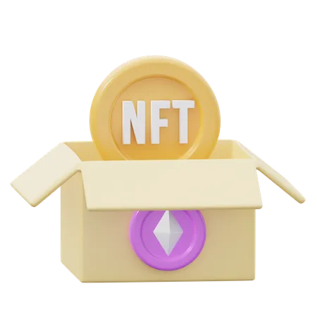 Nft Box  3D Icon