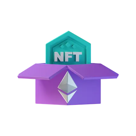 Nft Box  3D Icon