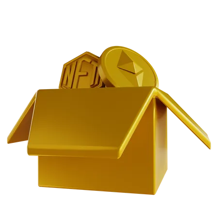 Nft Box  3D Icon