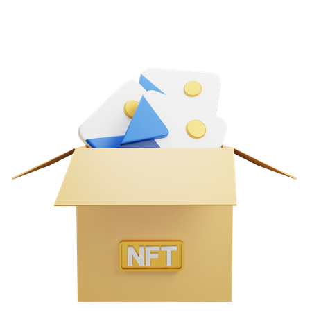 Nft Box  3D Icon