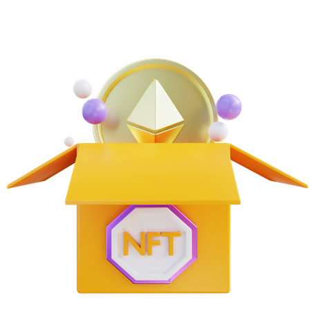 Nft Box  3D Icon