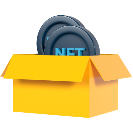 Nft Box  3D Illustration