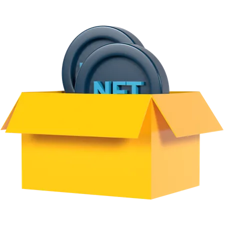 Nft Box  3D Illustration