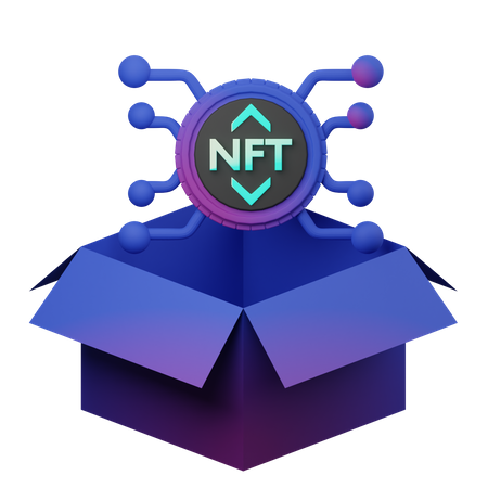 Nft Box  3D Illustration